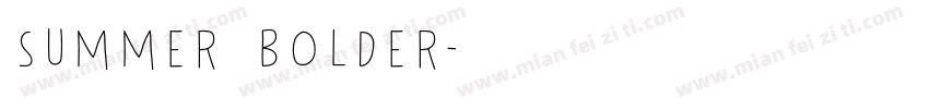 Summer Bolder字体转换